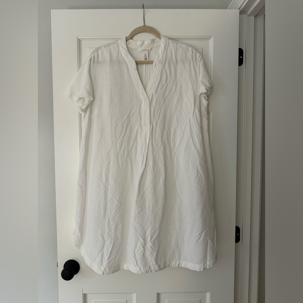White linen dress. Size small